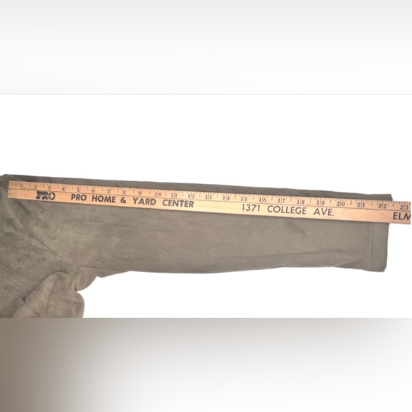 Romeo & Juliet Couture Taupe Drape Cropped Faux Suede Jacket Womens Size L EUC! - Picture 4 of 10